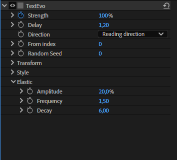 Elastic controls